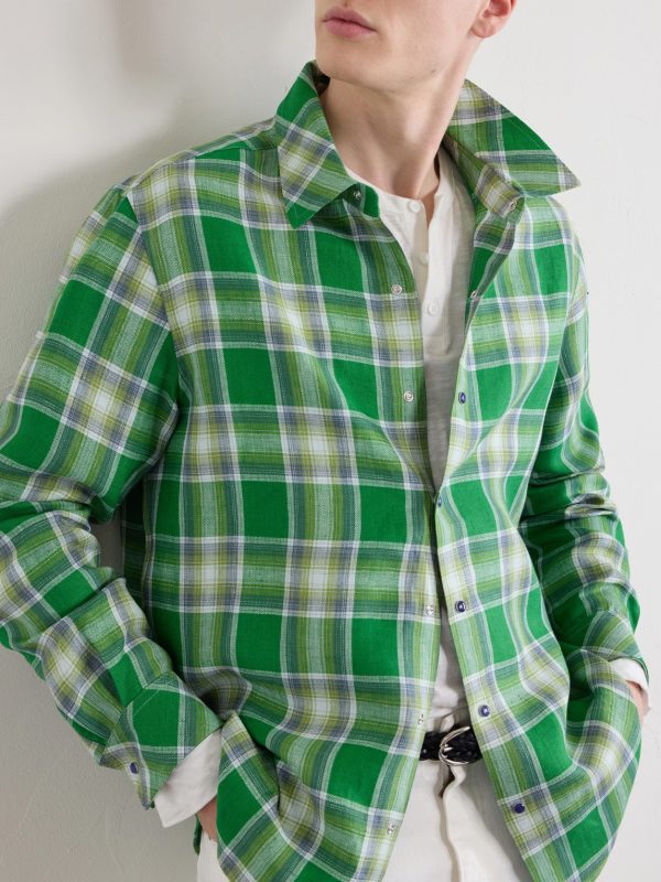 Harbor Checked Linen Shirt - CU