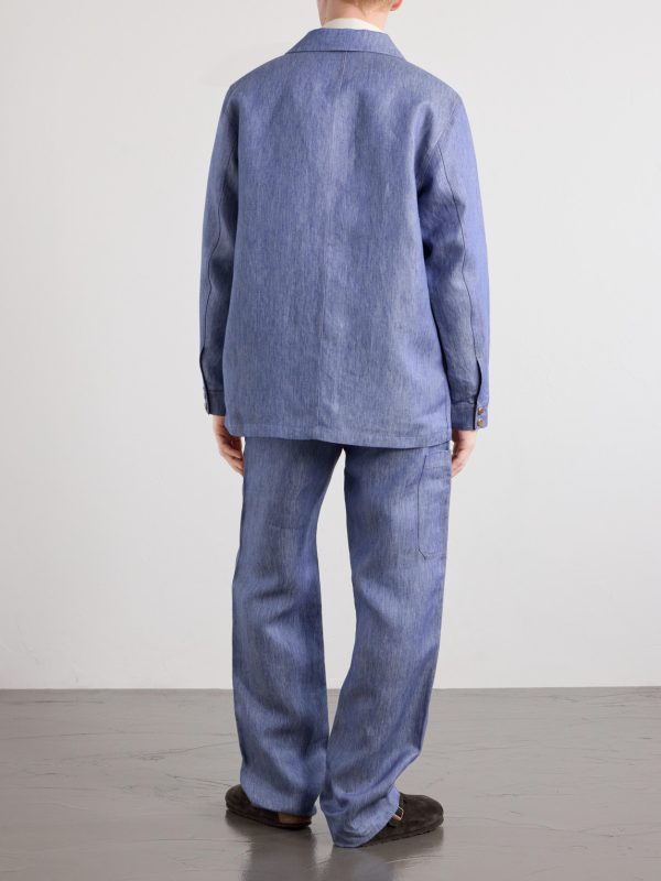 Linen Blouson Jacket - BK