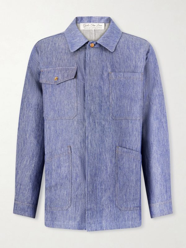 Linen Blouson Jacket