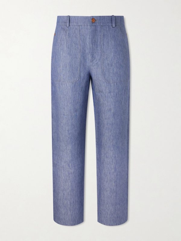 Wide-Leg Linen Trousers Wide-Leg Linen Trousers