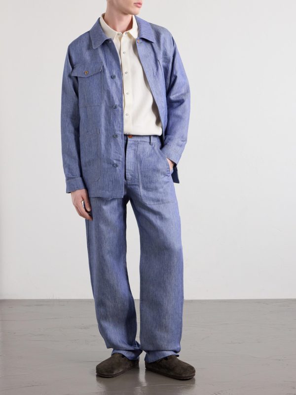 Wide-Leg Linen Trousers - OU Wide-Leg Linen Trousers - OU
