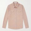 Midnight Rose Checked Cashmere Shirt Midnight Rose Checked Cashmere Shirt