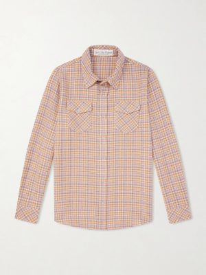 Midnight Rose Checked Cashmere Shirt Midnight Rose Checked Cashmere Shirt