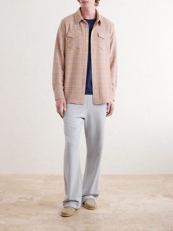 Midnight Rose Checked Cashmere Shirt - OU Midnight Rose Checked Cashmere Shirt - OU