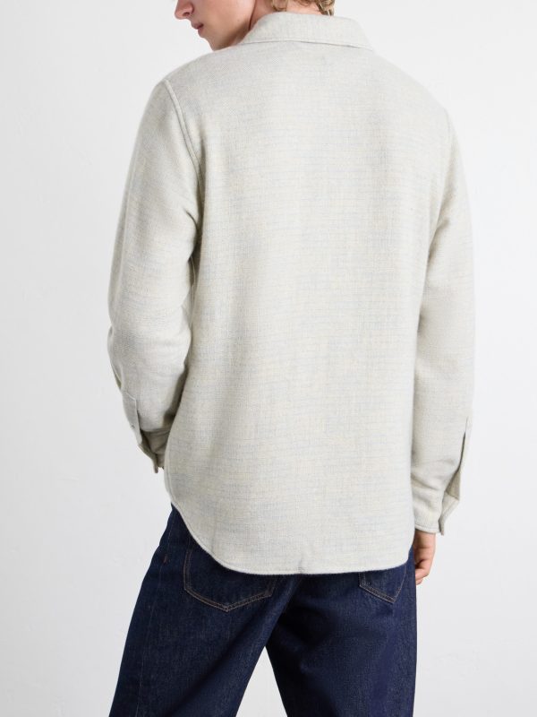 Pearlescente Ombre Checked Cashmere Shirt - BK Pearlescente Ombre Checked Cashmere Shirt - BK