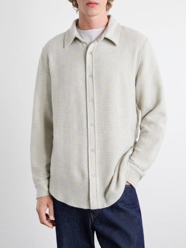 Pearlescente Ombre Checked Cashmere Shirt - FR Pearlescente Ombre Checked Cashmere Shirt - FR