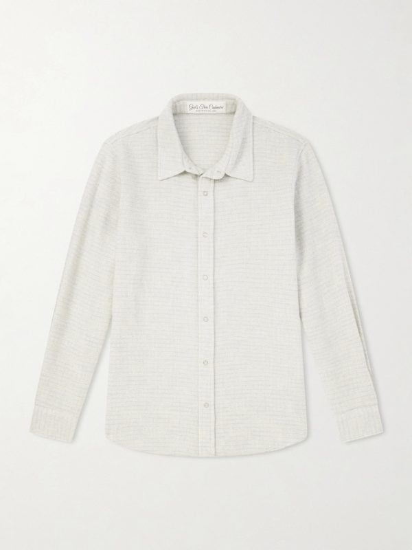 Pearlescente Ombre Checked Cashmere Shirt Pearlescente Ombre Checked Cashmere Shirt