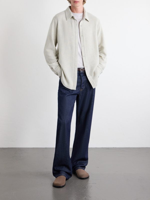 Pearlescente Ombre Checked Cashmere Shirt - OU Pearlescente Ombre Checked Cashmere Shirt - OU