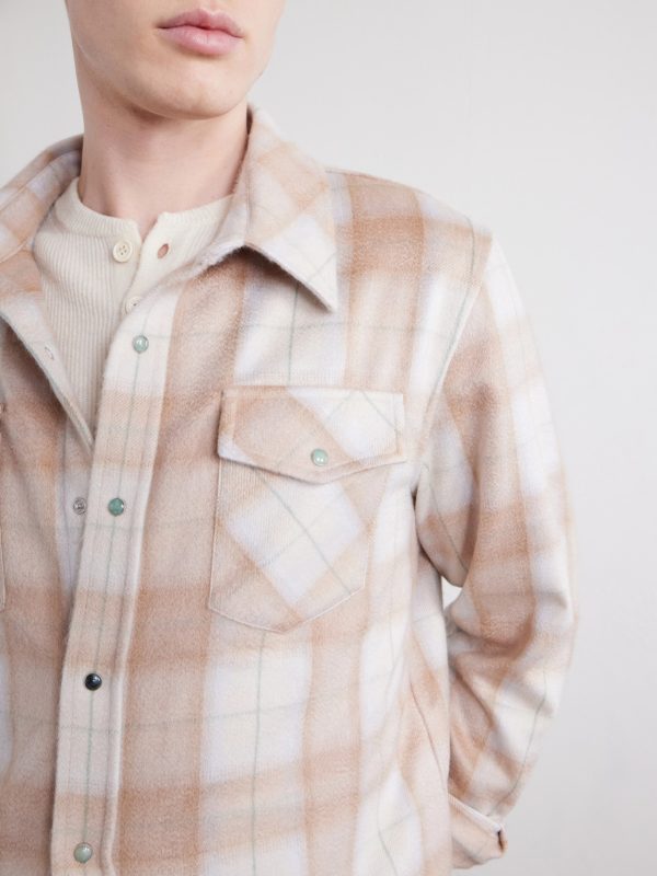Checked Cashmere Shirt - E1 Checked Cashmere Shirt - E1