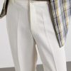 Straight-Leg Linen-Twill Trousers - CU Straight-Leg Linen-Twill Trousers - CU