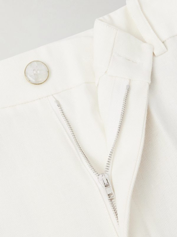 Straight-Leg Linen-Twill Trousers - E1 Straight-Leg Linen-Twill Trousers - E1