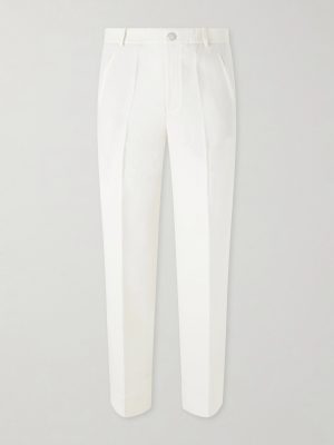 Straight-Leg Linen-Twill Trousers