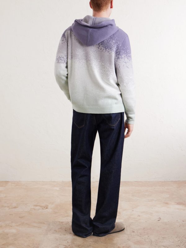 Ombre Cashmere Hoodie - BK Ombre Cashmere Hoodie - BK