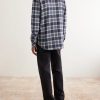 Lightning Checked Cashmere Shirt - BK Lightning Checked Cashmere Shirt - BK
