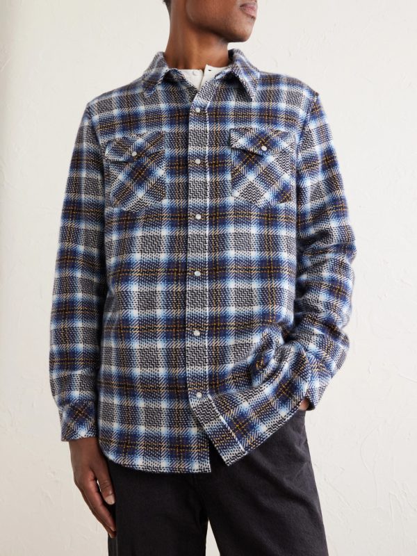 Lightning Checked Cashmere Shirt - FR Lightning Checked Cashmere Shirt - FR