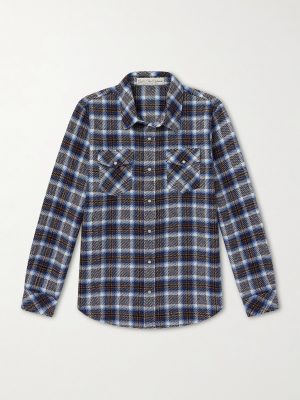 Lightning Checked Cashmere Shirt Lightning Checked Cashmere Shirt