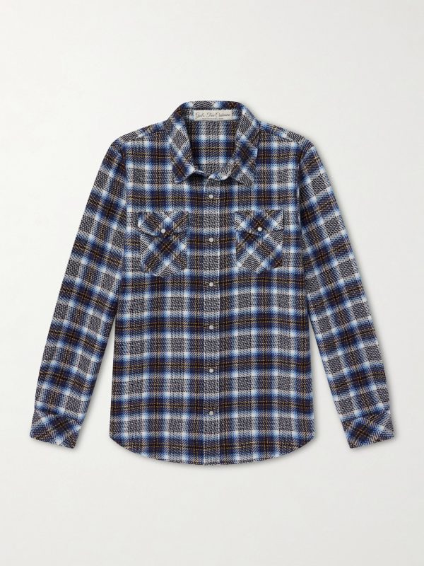 Lightning Checked Cashmere Shirt Lightning Checked Cashmere Shirt