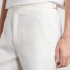 Straight-Leg Linen-Twill Shorts - CU Straight-Leg Linen-Twill Shorts - CU