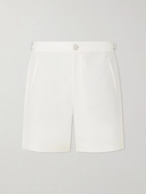 Straight-Leg Linen-Twill Shorts