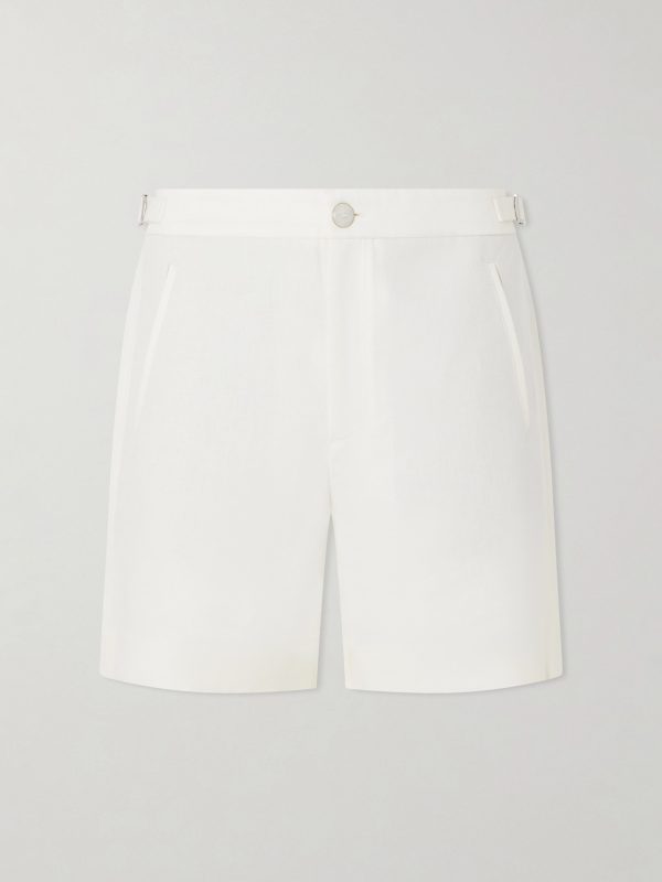 Straight-Leg Linen-Twill Shorts Straight-Leg Linen-Twill Shorts