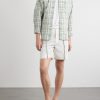 Straight-Leg Linen-Twill Shorts - OU Straight-Leg Linen-Twill Shorts - OU