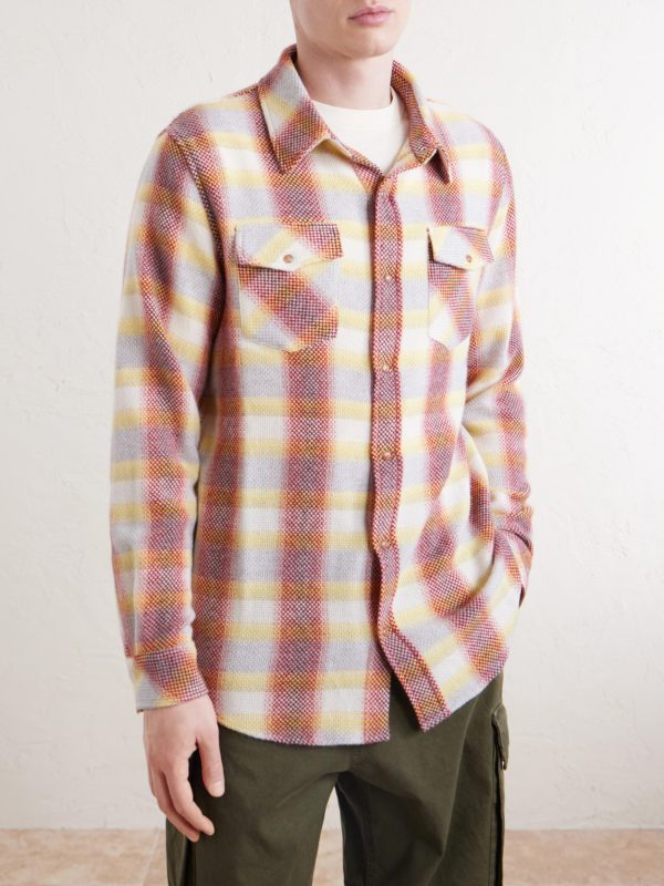 Checked Cashmere Shirt - FR