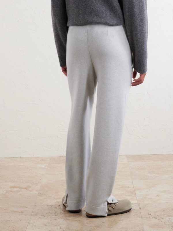 Straight-Leg Cashmere Trousers - BK Straight-Leg Cashmere Trousers - BK