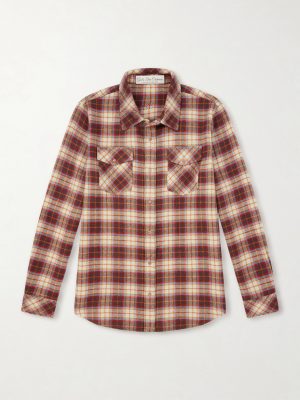 Saffron Checked Cashmere Shirt