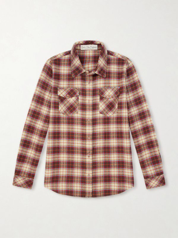Saffron Checked Cashmere Shirt Saffron Checked Cashmere Shirt