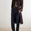 Tapered Pleated Wool and Mohair-Blend Trousers - OU Tapered Pleated Wool and Mohair-Blend Trousers - OU