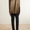 Silk-Satin Shirt - BK Silk-Satin Shirt - BK