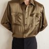 Silk-Satin Shirt - CU Silk-Satin Shirt - CU