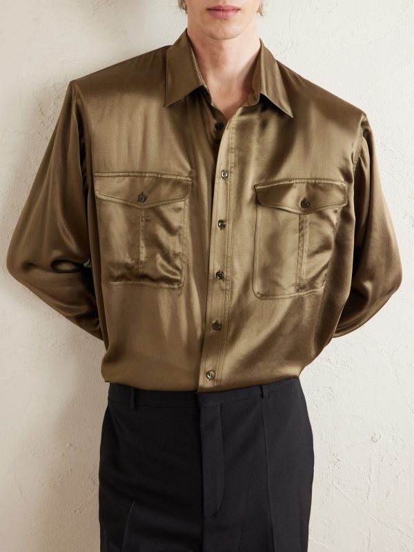 Silk-Satin Shirt - CU Silk-Satin Shirt - CU