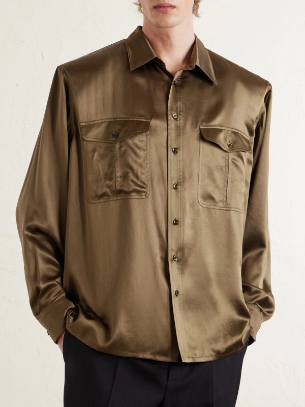 Silk-Satin Shirt - FR Silk-Satin Shirt - FR