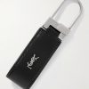 Tiny Cassandre Logo-Embellished Leather and Silver-Tone Key Fob Tiny Cassandre Logo-Embellished Leather and Silver-Tone Key Fob