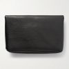 Logo-Embellished Full-Grain Leather Pouch - BK Logo-Embellished Full-Grain Leather Pouch - BK