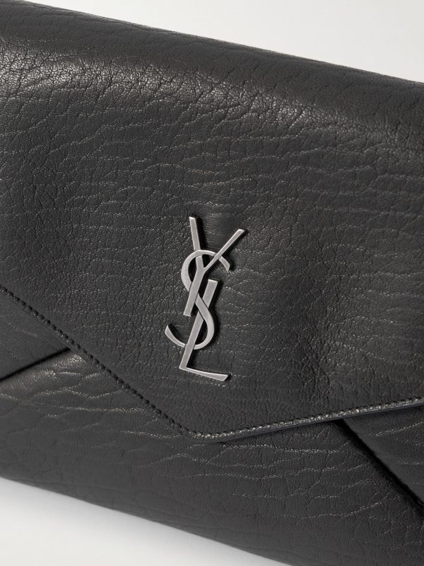 Logo-Embellished Full-Grain Leather Pouch - CU Logo-Embellished Full-Grain Leather Pouch - CU