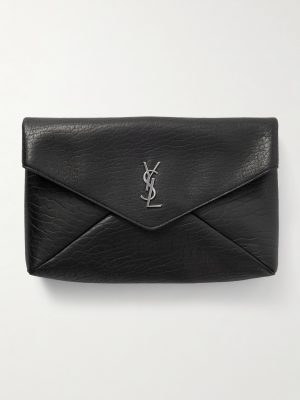 Logo-Embellished Full-Grain Leather Pouch Logo-Embellished Full-Grain Leather Pouch