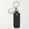 Cassandre Leather and Silver-Tone Key Fob - BK