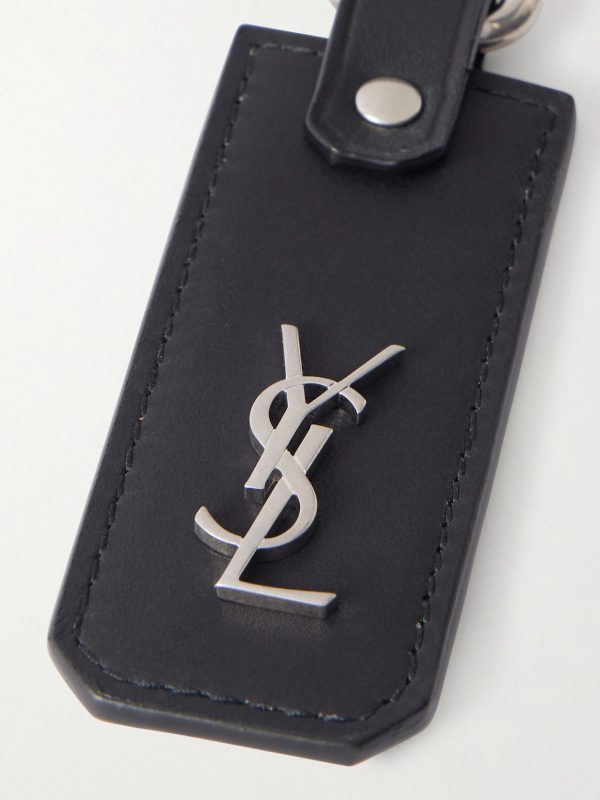 Cassandre Leather and Silver-Tone Key Fob - CU