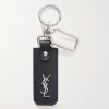 Cassandre Leather and Silver-Tone Key Fob