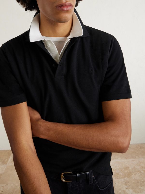 Logo-Embroidered Cotton-Blend Piqué Polo Shirt - CU