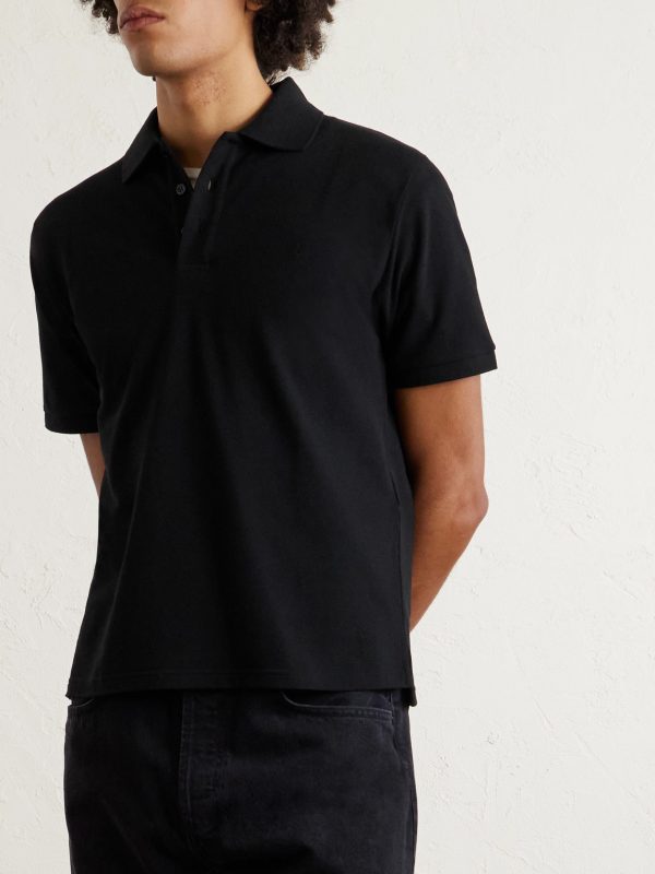 Logo-Embroidered Cotton-Blend Piqué Polo Shirt - FR