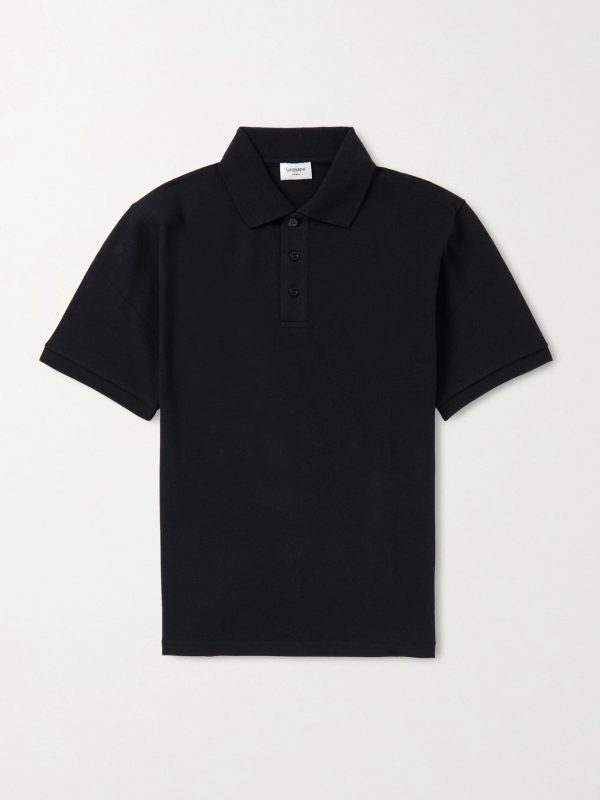 Logo-Embroidered Cotton-Blend Piqué Polo Shirt
