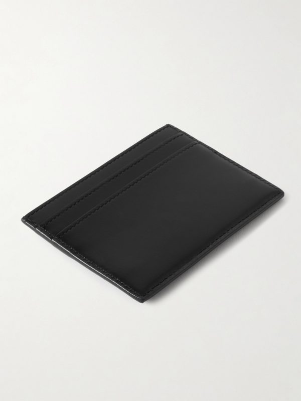 Logo-Appliquéd Leather Cardholder - BK Logo-Appliquéd Leather Cardholder - BK
