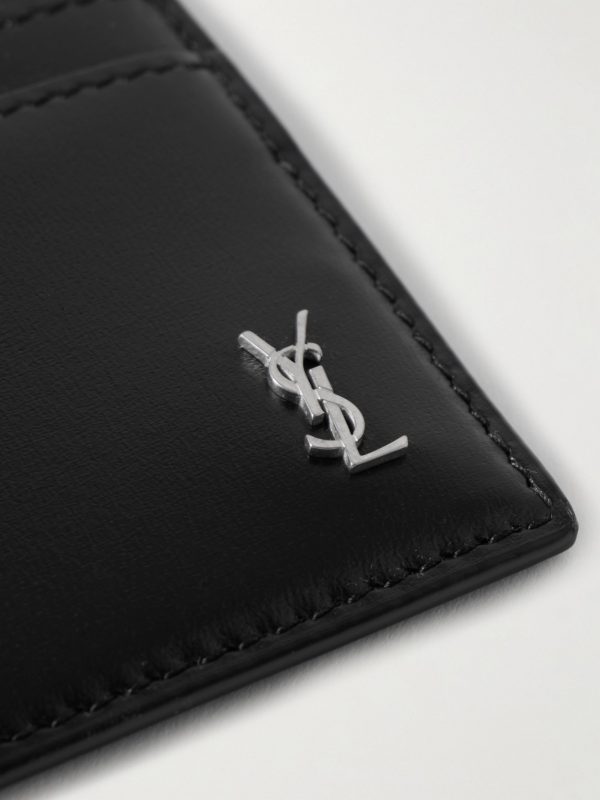 Logo-Appliquéd Leather Cardholder - CU Logo-Appliquéd Leather Cardholder - CU