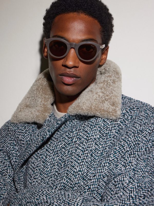 Round-Frame Acetate Sunglasses - BK Round-Frame Acetate Sunglasses - BK