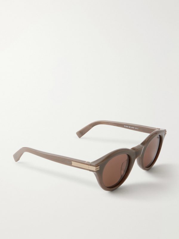 Round-Frame Acetate Sunglasses - FR Round-Frame Acetate Sunglasses - FR
