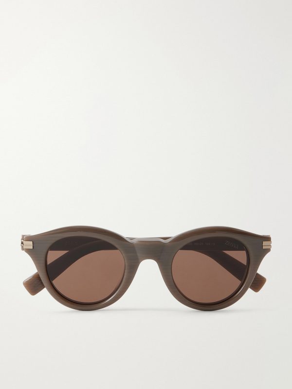 Round-Frame Acetate Sunglasses Round-Frame Acetate Sunglasses