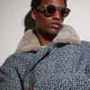 Round-Frame Acetate Sunglasses - OU Round-Frame Acetate Sunglasses - OU